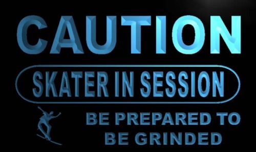 Caution Skater in session Neon Light Sign